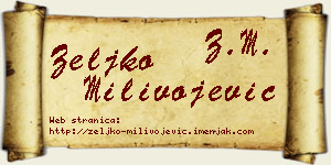 Željko Milivojević vizit kartica
